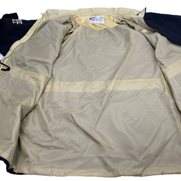 Vintage Purdue Boilermakers Football Hooded Jacket Mens 2XL XXL Black Champion - Picture 5 of 11